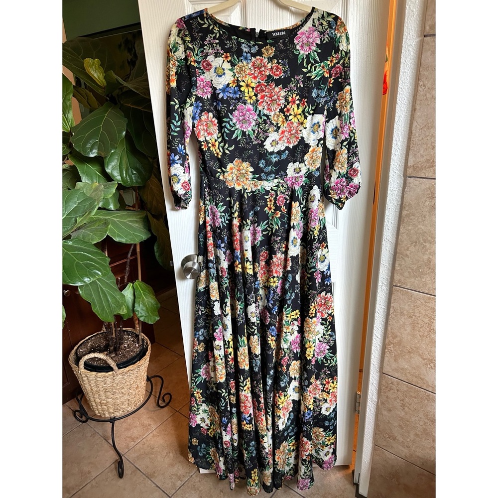 Anthropologie Yumi Kim Maxi dress floral garden bohemian circle skirt